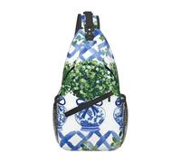 Topiary Chinoiserie, borsa a tracolla con motivo a barattolo di zenzero, borsa a tracolla, borsa a tracolla, borsa da viaggio, escursionismo, zaino per donne e uomini, nero, taglia unica, Nero, One