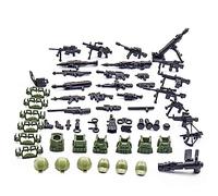 Topica Set di Armi Militari WW2, Personalizzate per Esercito e SWAT Team - Mattoni da Costruzione -CT05