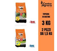 Topicida Protemax in esca topi ratti professionale veleno busta 1,5 kg 2 pz