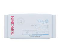 Topicrem - Baby, salviettine per neonati con acqua - Pulisce, protegge, rinfresca viso, mani e sedile - 99% acqua, fibre 100% di origine vegetale - senza profumo - fabbricazione francese - 60