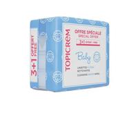 TOPICREM BABY Water-Based Cleansing Wipes pack of 4 x 60 units