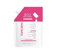 Topicrem - Eco Ricarica Ultra Idratante, Latte Corpo - Idrata 48 ore, Relipide, Protegge la Pelle - Texture Untuosa - Crema Idratante per Pelle Sensibile, Produzione Francese - 500 ml