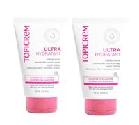 Topicrem - Ultra idratante Crema Mani DUO - Idrata 48 ore, nutre, protegge la pelle - Texture fondente, profumo delicato - Crema idratante mani secche e danneggiate - Produzione francese - 50 ml x 2