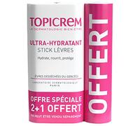 Topicrem Ultra-idratante Stick Labbra Set di 3 x 4 gr