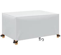 TopIdea Coperture per Mobili da Giardino 100x100x85cm 600D Oxford Copertura Tavolo Sedie Esterno Telo Copri Tavoli da Terrazza Quadrato Impermeabile Anti-UV Antivento Copertura da Tavolo da Giardino