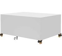 TopIdea Coperture per Mobili da Giardino 200x120x80cm Copertura Tavolo Sedie Esterno Telo Copri Tavoli da Terrazza Quadrato 600D Oxford Impermeabile Anti-UV Antivento Copertura da Tavolo da Giardino