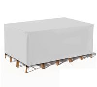 TopIdea Coperture per Mobili da Giardino Copertura Tavolo Sedie Esterno Impermeabile Telo Copri Tavoli da Terrazza Quadrato 600D Oxford Anti-UV Antivento 145x65x75cm