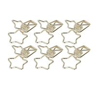 Topiky 100 Pezzi Clip per Binder a Stella, Design Forato con Morsetto | Morsetti metallici ad anima cava per documenti, banconote, ricevute, vestiti, set di robuste clip per cavi