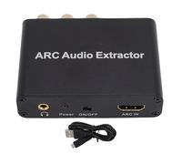 Topiky Adattatore Audio Ottico HDMI ARC, Adattatore Estrattore Audio HDMI ARC 192 KHz, Convertitore Adattatore Audio ARC Splitter in Ottico SPDIF RC A L R Coassiale e Analogico Stereo