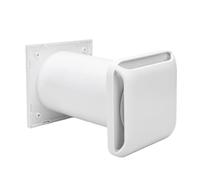 Topiky Asciugatore per Tubi da Esterno con Ventilazione Silenziosa con Design a Feritoia Resistente Alle Intemperie, 1 Presa D'aria a Parete con Cappuccio, Adatta per Edifici Residenziali
