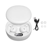 Topiky Auricolari per Dormire per Chi Dorme di Lato, Cuffie per Dormire Bluetooth Wireless, Cuffie per Dormire con Blocco del Rumore con Display Digitale, Auricolari Intrauricolari (WHITE)