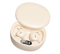 Topiky Auricolari per Dormire per Chi Dorme di Lato, Cuffie per Dormire Bluetooth Wireless, Cuffie per Dormire con Blocco del Rumore con Display Digitale, Auricolari Intrauricolari (Beige)