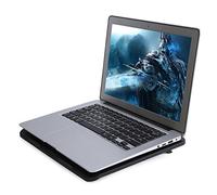 Topiky Base per Pad di Raffreddamento per Laptop, Pad di Raffreddamento per Laptop, Supporto USB per Ventola Grande, Resistente, Resistente Ma Leggero, per Notebook da 14o Inferiore (Nero)