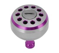 Topiky Bobina di Baitcasting -Pulsante di Potenza, Rotolo di Pesca -Roll Roll Pulsante di Alto Livello 38 Mm per Scambio (Purple)