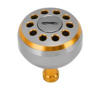 Topiky Bobina di Baitcasting -Pulsante di Potenza, Rotolo di Pesca -Roll Roll Pulsante di Alto Livello 38 Mm per Scambio (Gold)