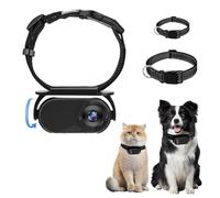 Topiky CALLARE PET COLLAR, COLLAR CATTO HD 1080P CON VIDE REGISTRA, AZIONE MAGNETICA REGOLABILE PER CAMERA DEL BODY OUTDOOR PER le Forniture PER Animali Domestici (BLACK)