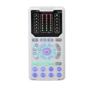 Topiky Cambiaggio Vocale Portatile, Modifiche Vocali Scheda Audio in Diretta, Tavola Audio a Led Cool, Travestimento Vocale con 16 modalità Audio 10 Livelli, Convertitore Effetto