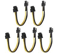 Topiky Cavo Adattatore, 20 Cm/7,9 Pollici 5 Pezzi 6 Pin Femmina a 8 Pin Femmina Adattatore Cavo di Alimentazione Staccabile Durevole Affidabile Tutto Cavo Adattatore Conduttore in Rame