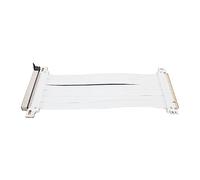 Topiky Cavo Riser PCI E 3.0 X16, Cavo Riser PCIE a 180 Gradi Cavo di Prolunga Cavo Flessibile proprietà Schermatura Elevata Cavo Riser Extender Scheda Grafica Compatibile con PCIE 2.0 (Bianco)