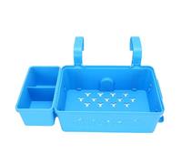Topiky Cestino Portaoggetti a Bordo Piscina con Portabicchieri, Organizer Impermeabile da Appendere per Accessori per Piscine Fuori Terra, Contenitore per Carichi Pesanti di Grande capacità per (BLUE)