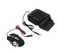 Topiky Combo Tastiera e Mouse da Gioco RGB Retroilluminato con Convertitore e Supporto per Telefono Regolabile per Giocatori Mobili