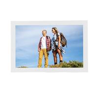 Topiky Cornice Digitale da 16,7 Pollici, Cornici Elettroniche Wi-Fi di Grandi Dimensioni Touch Screen LCD 1920 X 1080 Cornice per Foto Smart Cloud Elettronica per Genitori (Spina europea)