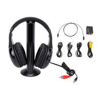 Topiky Cuffie TV Wireless con Trasmettitore per Guardare la TV | V Cuffie Wireless per Anziani, Cuffie Over Ear con Funzione Radio FM, Cuffie Over Ear a Bassa Latenza, Regali per Anziani