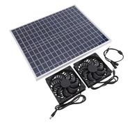 Topiky Kit Ventola Pannello Solare da 22 W per Giardinaggio Domestico, Risparmio Energetico e Controllo della Temperatura