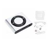 Topiky Lettore MP3 Auricolare, Mini Lettore Musicale MP3 con Audio Senza Perdita HiFi Portatile, Musicale per Bambini Altoparlante HD Integrato, Multimediale (grigio argento)