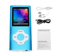 Topiky Lettore MP3 con Bluetooth, Lettore Musicale Portatile con Altoparlante E Auricolare, Musicale per Bambini con Radio FM E Book Memoria da 32 GB, Digitale (BLUE)