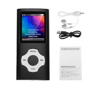 Topiky Lettore MP3 con Bluetooth, Lettore Musicale Portatile con Altoparlante E Auricolare, Musicale per Bambini con Radio FM E Book Memoria da 32 GB, Digitale (BLACK)
