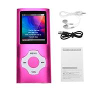 Topiky Lettore MP3 con Bluetooth, Lettore Musicale Portatile con Altoparlante E Auricolare, Musicale per Bambini con Radio FM E Book Memoria da 32 GB, Digitale (PINK)