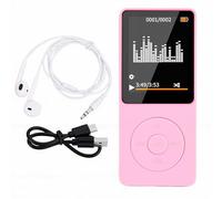 Topiky Lettore MP3 con Bluetooth, Lettore Musicale Portatile con Altoparlante, Radio FM, E-Book, Supporto 9 Lingue, Musicale HiFi Lossless Sound, Digitale (PINK)