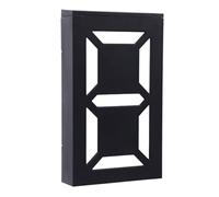 Topiky Luce Solare per Numero Civico, Segnale per Indirizzo A Energia Solare Impermeabile IP55, Luce Che Cambia 5050RGBW, Accensione Automatica, Lettere A C E F H L P U, per Cortile da Parete