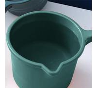 Topiky Mestolo per l'acqua con Manico Lungo, Tazza da Bagno in Plastica, Mestolo per l'acqua da Ispessito con Impugnatura Comoda per il Lavaggio dei Capelli nel Bagno (Verde nerastro)