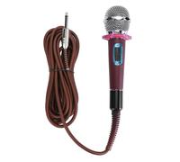 Topiky Microfono a Bobina Mobile, Microfono Dinamico in Lega di Zinco Dal Suono Chiaro con Cardioide, per Uso Domestico (Rosa)