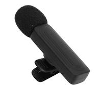 Topiky Microfono Lavalier Wireless, Spina per Microfono da Bavero - Riproduci 2.4G con Ritardo Ultra Basso Chip di Riduzione del Rumore Integrato 13 Ore di Orario di Lavoro per la (BLACK)