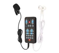 Topiky Microfono Portatile con Effetti Sonori per Telefono Tablet | Disguiser vocale portatile, macchina per effetti sonori con 10 modalità per giochi, mini cambia voce multifunzionale per