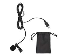Topiky Microfono sportivo da bavero mini USB Lavalier, microfono esterno stereo omnidirezionale professionale, accessorio per videocamera per registrazione audio/video con clip per