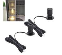 Topiky Mini Faretto a LED da 2 Pezzi, Mini Faretto con Dimmer, Mini Faretto per Esposizione di Gioielli, Lampada da Parete Dimmerabile per Esposizione di Gioielli, Armadietto