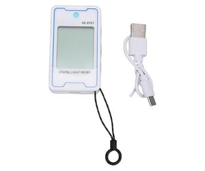Topiky Mini Misuratore di Luce con Display dell'umidità della Temperatura Funzionamento Semplice per la Valutazione Dell'illuminazione Interna/esterna Design Portatile (SK-8101)