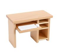 Topiky Mini Scrivania per Bambole con Caratteristiche Realistiche (Wood | Legno di betulla di alta qualità, Ottimo da esporre e decorare, Giocattolo coinvolgente per i bambini, Ideale per gli