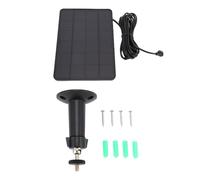 Topiky Pannello Solare da 10 W, Adatto per Versione Batteria per Interni Ed Esterni con Staffa Regolabile a 360 Gradi Cavo Impermeabile IP66 da 9,8 Piedi (1PC)