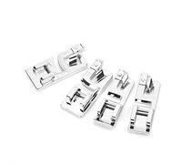 Topiky Piedino per Orlo Arrotolato Resistente Acciaio Inossidabile Fai da Te per Tessuti Sottili per Macchine da Cucire 4 Pezzi