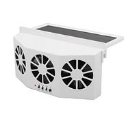 Topiky Raffreddatore per Auto Ad Energia Solare, Ventola di Ventilazione di Scarico per Auto a 3 Ventole, di Raffreddamento con Ventola per Grandangolare, Raffreddatore d'aria di Scarico Automatico