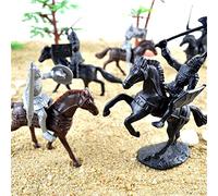 Topiky Robusto Soldato Medievale Antico Modello Giocattolo Assemblaggio Fai da Te Figure di Soldato e Cavallo per Bambini (Cavalleria)