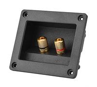 Topiky Scatola morsettiera altoparlante, componenti acustici per cassa HiFi Speaker 2 Terminale di rilegatura in rame Scatola cavi connettore Scatola Shell per fai-da-te