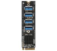 Topiky Scheda di Espansione da M.2 a PCIE, da M.2 a PCIE 4 Porte PCI Express per Desktop per XP Vista 7 8 10 per per OS X