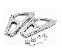 Topiky Set di Cerniere per Cassettiere per Scarpe in Acciaio Inossidabile per Scarpiere Moderne e Progetti Fai-da-te 2 Pz (Argento 1 strato)