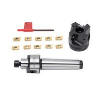 Topiky Set di Frese Frontali 400R-50-22, Estensione Supporto MT3-FMB22 10 Pezzi APMT1604 Inserti in Metallo Duro, Frese Indicizzabili per Fresa per Tornio CNC